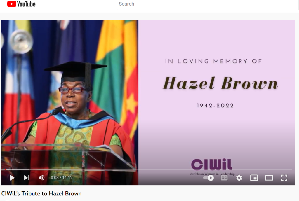 CIWiL Pays Tribute to Hazel Brown